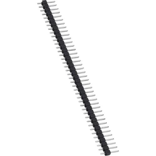 63HA 40 Pin 2.54mm Single Row Straight Female and Male Single Row Pin Header Connector Strip Break Away Headers 10 Pcs