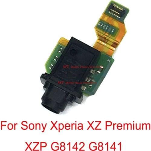 10 PCS Original Earphone Headphone Jack Connector Audio Flex Cable For Sony Xperia XZ Premium XZP G8141 G8142 Spare Repair Parts