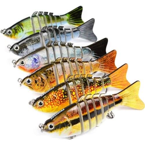 10cm 12.1g Fishing Lures 7 Sections Swimbait Lures Jointed Crankbait Fishing Tackle Sinking Wobblers Fishing Lures
