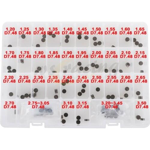 141Pcs 7.48mm Valve Shims Kit 1.2~3.5mm For Honda CB600F 900F CBR1000RR 1100 600F2 F3 F4 F4I 600RR 900 929 954 CRF150R 250R 250X