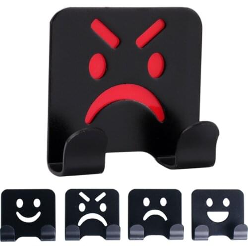 4pcs Towel Holder Pattern Decorative Wall Hooks Self Adhesive Clothes Keys Kitchen Tools Storage Hook