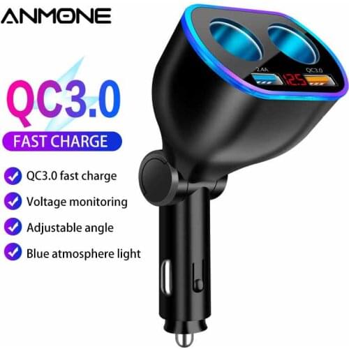 ANMONE Cigarette Lighter Splitters For Mobile Phones