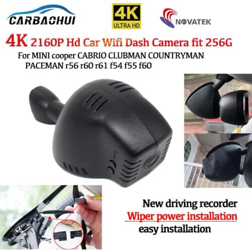 4K 2160P Easy to install car driving recorder Dash Cam Camera for MINI cooper CABRIO CLUBMAN COUNTRYMAN PACEMAN r56 r60 r61 f54