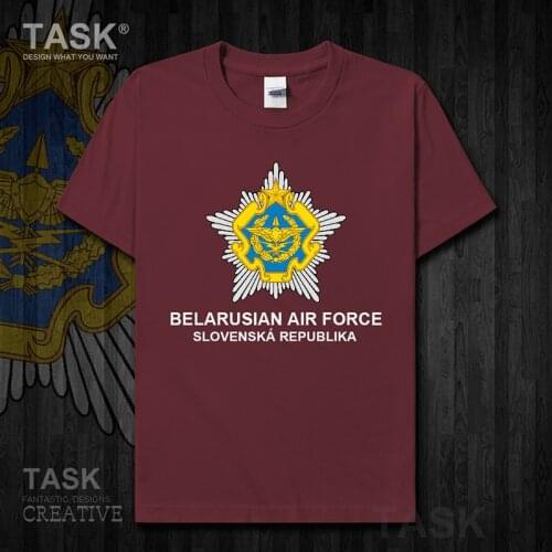 Air Force Republic of Belarus Belarusian BLR new Tops t shirt clothes Short sleeve cotton fans fitness Army Tactical Military 01