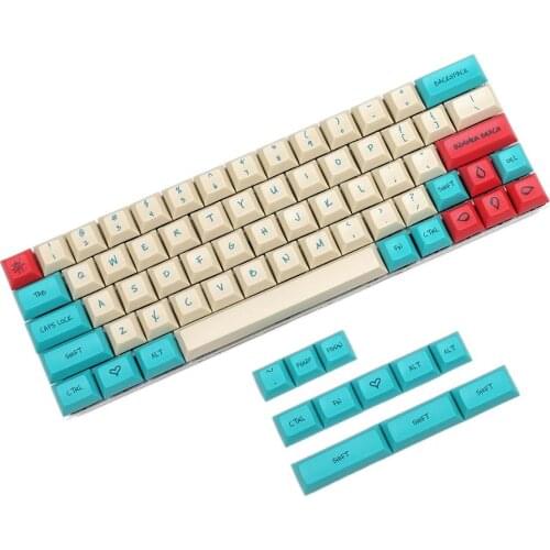 Hawaii Keyset DSA Profile Dye Sub Keycap For MX Mechanical Keyboard 104 87 61 Filco Ducky Melody 96 KBD75 FC980M GK64 ID80