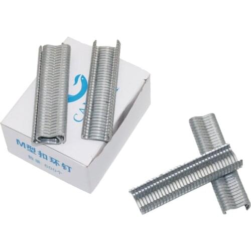 600 pcs M nail Cages installed Chicken Duck Bird Dog cage clamp 2.0 Quail Tied dove cage clamp staples Poultry cage supplies