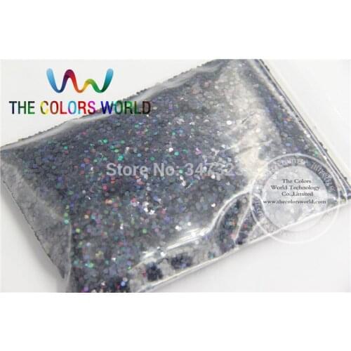 1.5MM Laser Black Color Glitter Spangles ,holographic Color Sequins for nail art or Other DIY decora