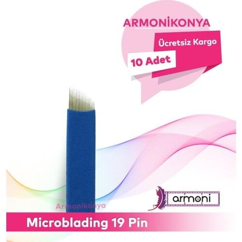 Microblading 19pin Blue permanent eyebrow permanent makeup 222781768