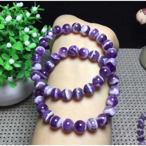 Natural Dream Amethyst Bracelets For Women Man Crystal Love Gift