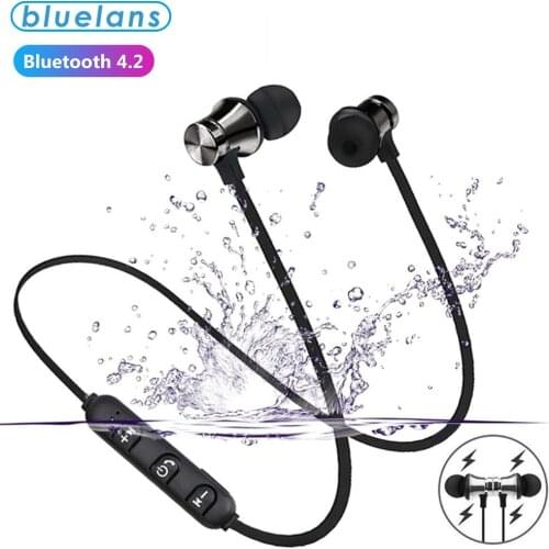 XT11 Earphone Wireless Magnetic In-Ear Universal Bluetooth Earphone for Sports Stereo Waterproof Earbuds Wireless Headset Mic