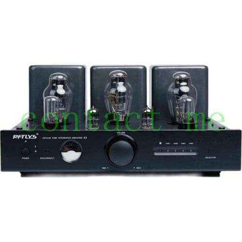 RFTLYS A3 300B Bluetooth Tube Amplifier，Integrated Class A Single-ended AMP with Remote，Output power: 8W + 8W