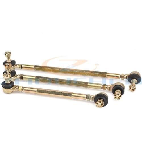 2PCS M10-M12 Left Hand Thread Steering Tie Rod kit Fit For Chinese China UTV Go Golf Kart Buggy Gear Rack Bike Parts