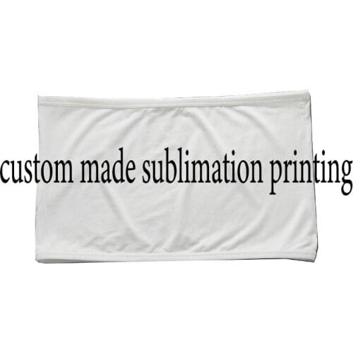 Custom Made Create your own designs 3D Sublimation Print Milk Silk tube tops