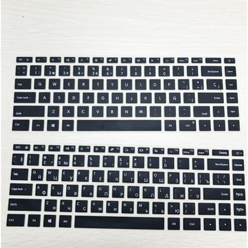 Russian Keyboard Stickers Silicone Spanish Keyboard Cover for Xiaomi Mi Notebook Air 12.5 13.3 Pro 15.6 Skins Protector Film