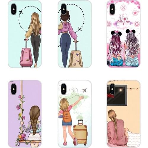 For Apple iPhone X XR XS 11 12Pro MAX 4S 5S 5C SE 2020 6S 7 8 Plus ipod 5 6 Silicone Bag Case We will always be best friends BFF