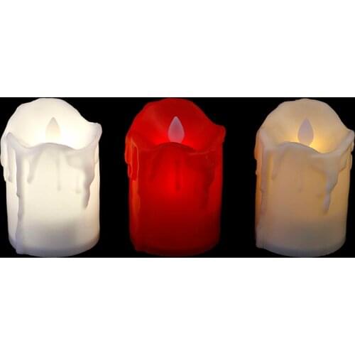 LED Candle Multicolor Lamp Simulation Color Flame Flashing Tea Light Home Wedding Birthday Party Decoration