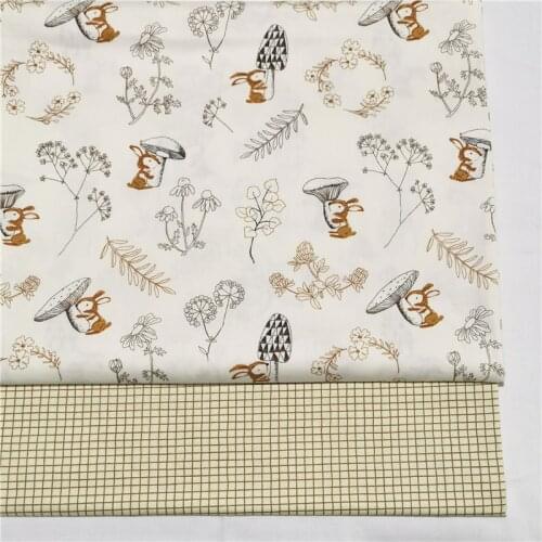 Squirrel 100% Cotton Baby&child Printed Fabric,DIY Bedding Textile Fabric,Sewing Quilting Fat Quarters Material