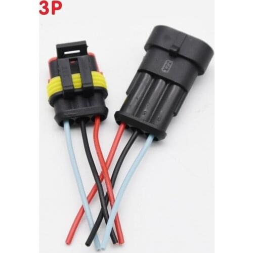 Waterproof socket car Female plug Plug docking piece Connector AMP waterproof