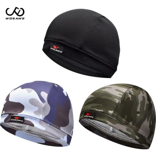 WOSAWE Breathable Cycling Cap Under Helmet Quick-Dry Bike Helmet Liner Cycling Beanie Caps Motorcycle Bicycle Hearwear Hat