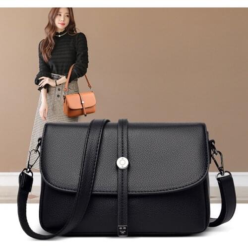 Women Shoulder Bags Pocket PU Leather Luxury Handbags Women Top-handle Shopper Crossbody Bags Designer High Quality Soft Tote