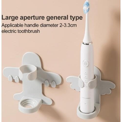 1Pcs Electric Toothbrush Holder Wall-Mounted Holder Space-Saving Storage Shelf Bathroom Accessories