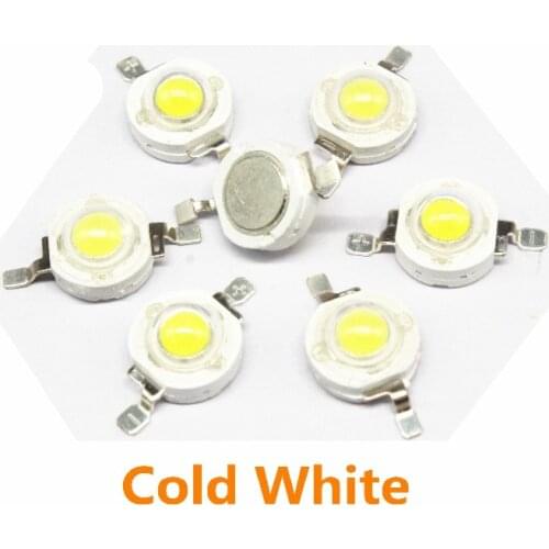 10pcs 3W High Power LED lamp Bulb Diodes SMD 110-120LM LEDs Chip For 3W - 18W Spot light Downlight