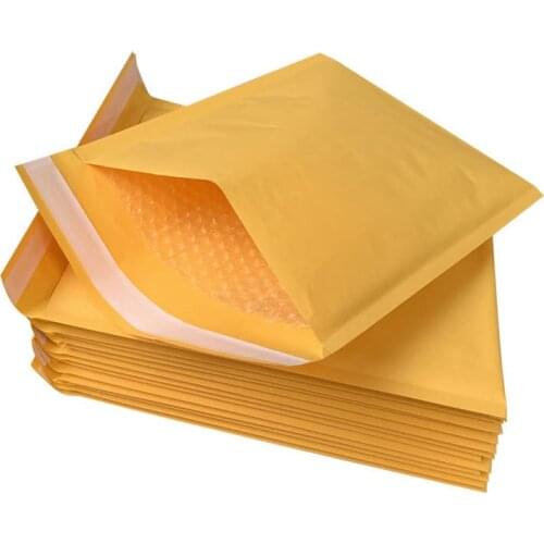15CM 18CM 20PCS Bubble envelope kraft paper bubble bag bubble bag yellow kraft paper bubble bag express bag bubble bag