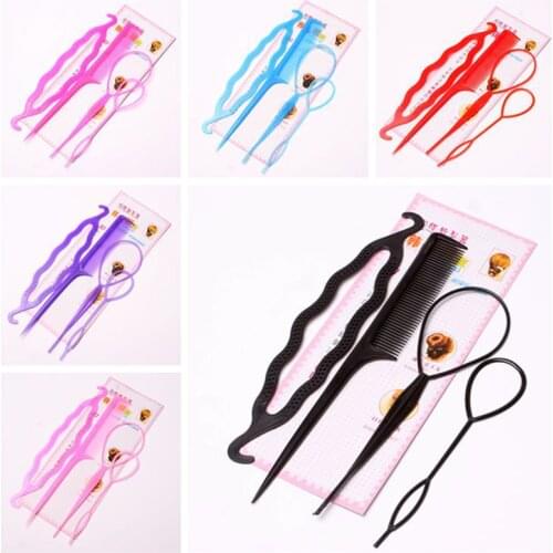 2/4pcs /set Dish Hair Tools Popular Portable Comb Disk Hair Pin To Wear Hair Stick Dish Hair Suit Crochet Braids Hair Tools