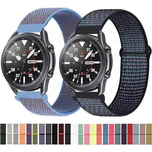 20mm/22mm Huawei watch GT-2-2e-pro Strap for Samsung Gear S3 Frontier Nylon bracelet Galaxy Watch 3 45mm/46mm/42mm/active 2 band