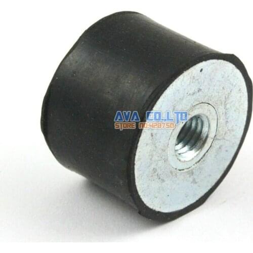 4 Pieces 25*20mm M6 Female - Female Rubber Anti Vibration Mount Bobbin Isolator