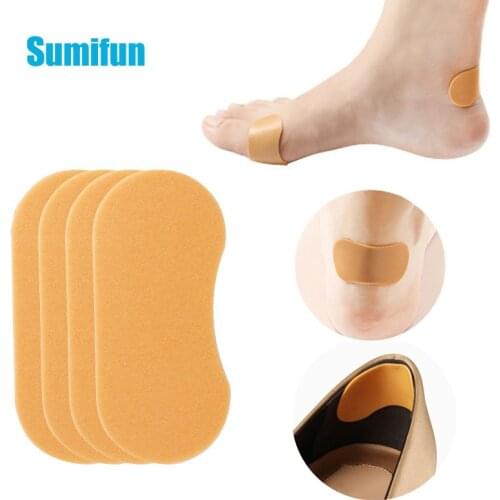 4Pcs Heel Protector Foot Care Sole Sticker Waterproof Invisible Heel Patch Anti Blister Friction Anti-abrasive Foot Care Tool