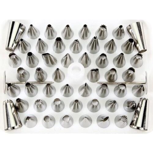 52PCS High Quality Nozzles Icing Cake Decorating Tool Set Piping Syringe Modelling Tool DIY Fondant Decorating Tool