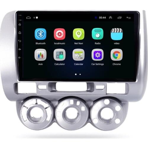 Android8.1 9 Inch Car Multimedia Player GPS Navigation WIFI DVD Player Stereo Radio for 2002-2007 HONDA JAZZ City