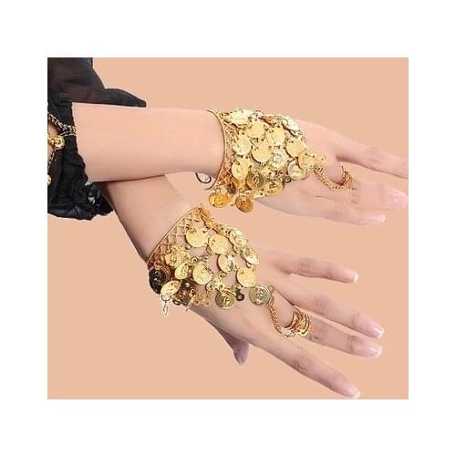 Dance Wear Bollywood Jewelry for Dance Bracelets 1 Pair Jewelry Set Indian Jewelry Accessories
