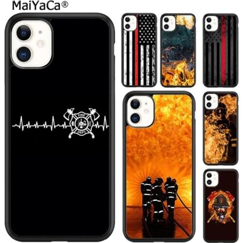 MaiYaCa Firefighter Fire Fireman Phone Case For iPhone 5s SE 6 6s 7 8 plus X XR XS 11 12 pro max Samsung Galaxy S8 S9 S10 shell