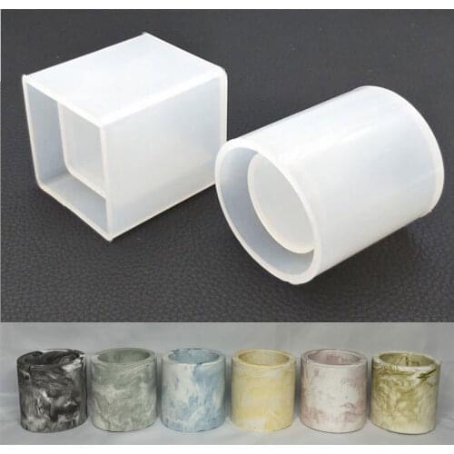 Silicone Mold Dried Flower Resin Decorative Craft Designer DIY Storage Pen Holder Mould Epoxy Resin concrete Molds Candle mold