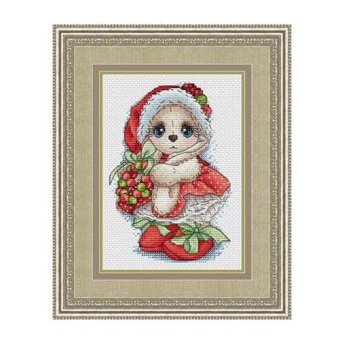 ZZ1101 Decoration Home Decor New Arrival Homfun Craft Christmas Cross Stich Set NO Hoop Counted DIY Cross Stitch Kit Painting