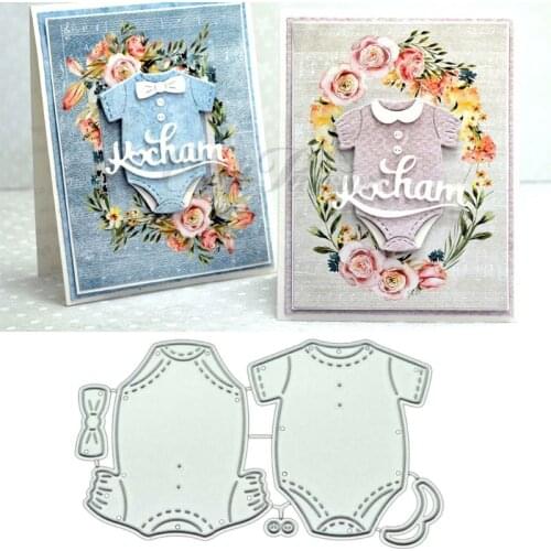 Baby Clothes Metal Cutting Dies Stencil Scrapbooking DIY Album Stamp Paper Card Embossing Decor Craft New Dies for 2021
