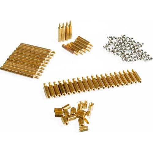 Essential copper M3 pillars + nut pack for freescale smart car