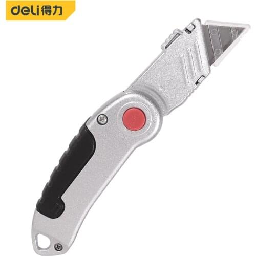Deli Art Knife Art Supplies Utility Knife Paper Cutter Hand Tool Wallpaper Knife SK5 Alloy Blade Cut Knives Couteau Messer