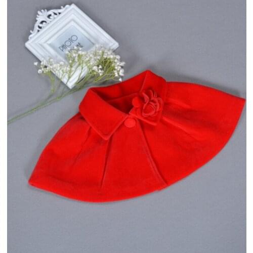 Red Baby Outerwear Cardigan Sweater 1 Year Old Birthday Baby Girls Cape Clothes For 6/12/24 Month ABC175001