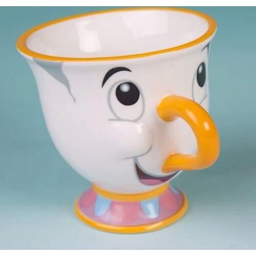 Beauty And Beast Ceramics Coffee Milk Cup Household Office Mug Teacup White Porcelain Mug Table Decoration Creative Gift