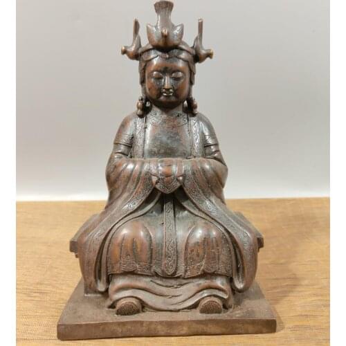 China brass archaize Buddha crafts statue