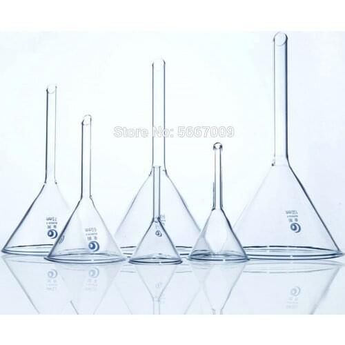 All sizes 40mm to 150mm Lab Triangle Glass funnel Thicked Borosilicate Glass Funnel Laboratory Equipment