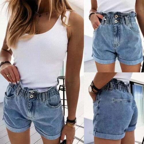 2021 Summer Casual All-match Shorts Straight Pants High Waist Womens Jeans