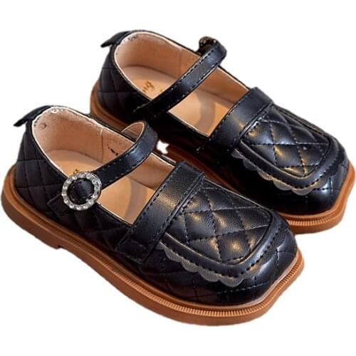 Girls' small leather shoes 2021 autumn new kids shoes soft-soled childrens leather shoes baby girl shoes zapatos de ninas shoes