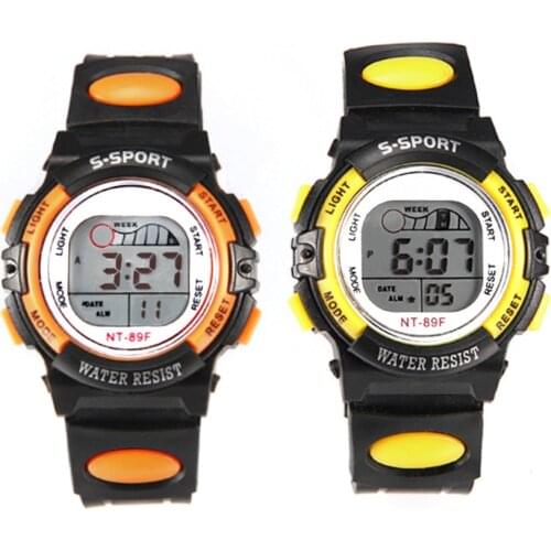 Multi-functional kids Children Student Sports Waterproof Clock Luminous LED Digital Date Alarm Wrist Watch Sports Wrist Watch