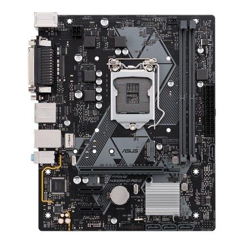 New ASUS PRIME H310M-D R2.0 motherboard is equipped with LED lighting effects, DDR4 2666MHz, supports M.2, HDMI, SATA 6Gbps