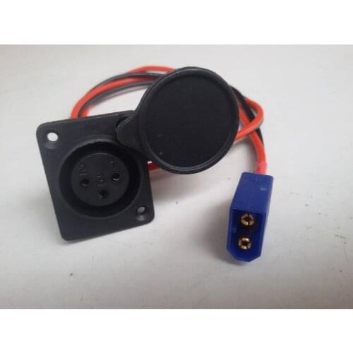 New arravil X60 female to 3 core waterproof Electric motorcycle built power Charging Cable UL20awg