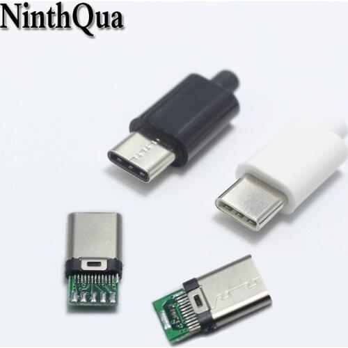Original 2Set OTG USB 3.1 Type-C Male Plug Welding Type Double-sided plug Type C Data Charging Connector for OD 3.0mm2 Cable